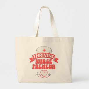 Grand Tote Bag NURSEPRENEUR ÉMERGENTE Infirmière Entrepreneur