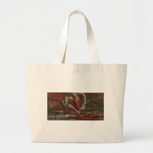 Grand Tote Bag observateur de tour (Devant)