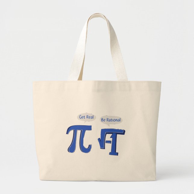 Grand Tote Bag Obtenez vrai soit rationnel (Devant)
