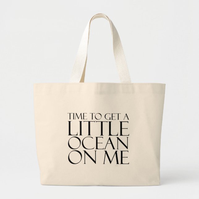Grand Tote Bag Océan de PIÈCE EN T sur moi (Devant)
