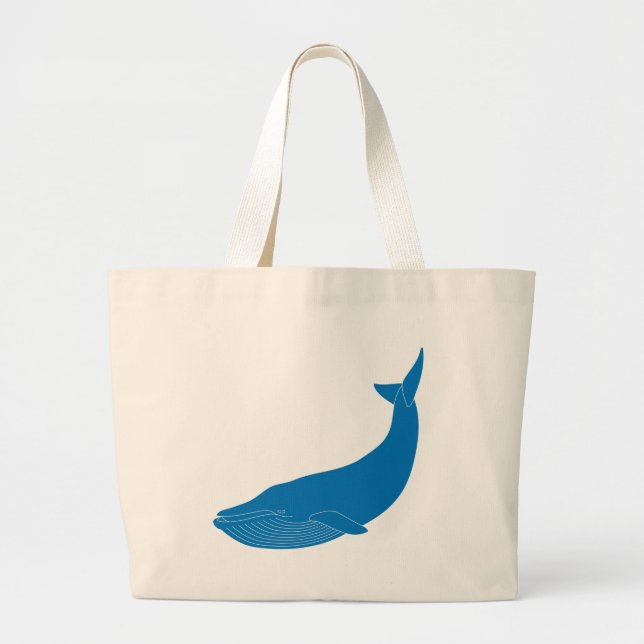 Grand Tote Bag Océans de faune de mammifères marins de baleine (Devant)
