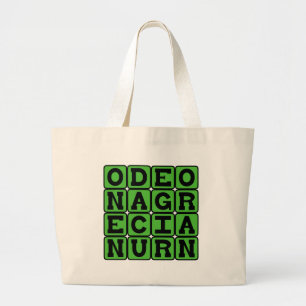 Grand Tote Bag Ode sur une urne grecque, poème de John Keats