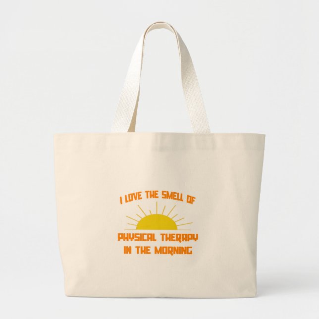 Grand Tote Bag Odeur de physiothérapie le matin (Devant)