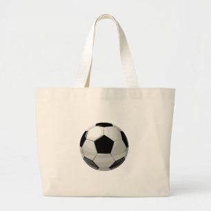 Grand Tote Bag Oeuvre de soccer unique