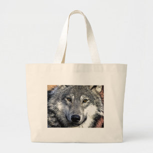 Grand Tote Bag OEuvre Wolf Eyes