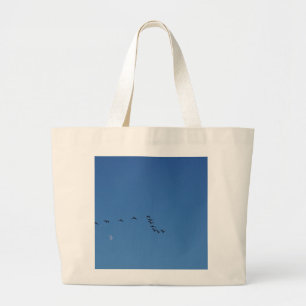 Grand Tote Bag oies canadiennes en vol