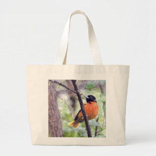 Grand Tote Bag Oiseau animal Baltimore Oriole