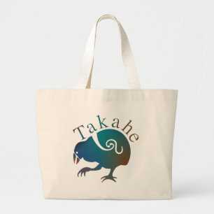 Grand Tote Bag Oiseau natif néo-zélandais Takahe Fligheless