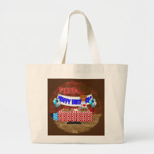 Grand Tote Bag Oliver The Otter est 6 Years Old ! Joyeux annivers