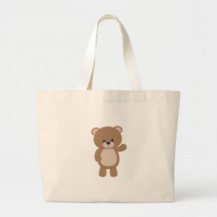 Grand Tote Bag Ondulation d'ours de nounours