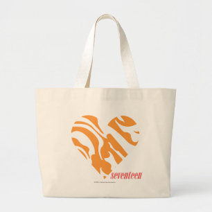 Grand Tote Bag Orange 2 de zèbre
