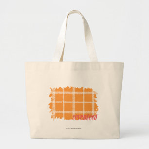 Grand Tote Bag Orange 3 de plaid