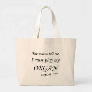 Grand Tote Bag Organ Voices dit qu'il faut jouer