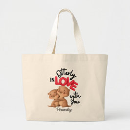 Grand Tote Bag Otterly in Love with You ! - Bonne Saint Valentin