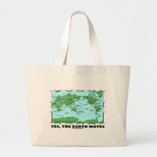 Grand Tote Bag Oui la terre se déplace (les tremblements de terre
