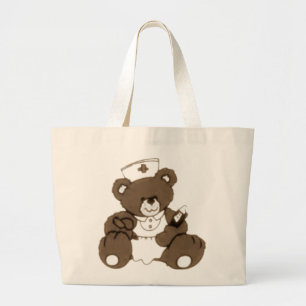Grand Tote Bag Ours de l'infirmière Brown