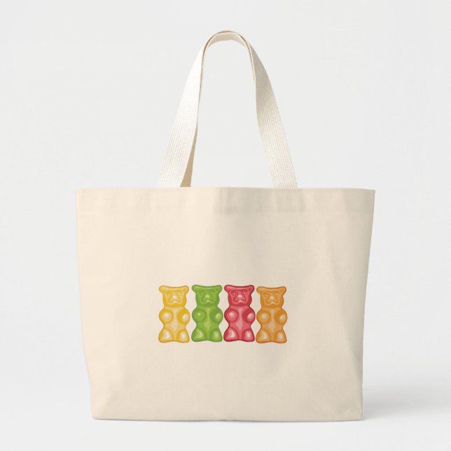 Grand Tote Bag Ours gommeux (Devant)