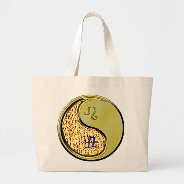 Grand Tote Bag Ox de Leo et de Métal (Devant)