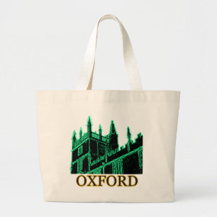 Grand Tote Bag Oxford Angleterre 1986 verts de construction de sp