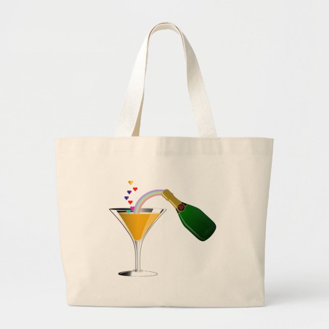 Grand Tote Bag Pain grillé de Champagne (Devant)