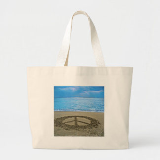 Grand Tote Bag paix à l'océan