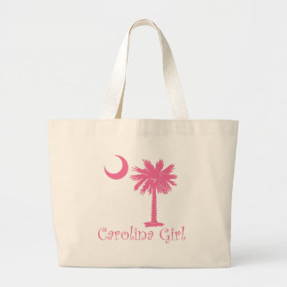 Grand Tote Bag Palmetto rose de fille de la Caroline