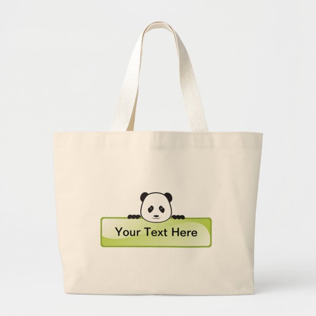 Grand Tote Bag Panda Banner (Devant)