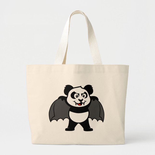 Grand Tote Bag Panda de vampire (Devant)