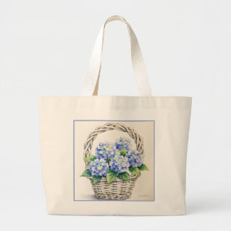 Grand Tote Bag Panier de Fleurs Épanouies