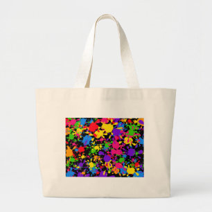 Grand Tote Bag Papier peint d'éclaboussure