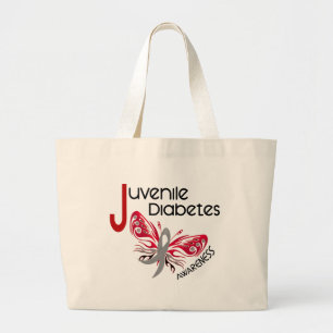 Grand Tote Bag PAPILLON 3 de diabète de type 1
