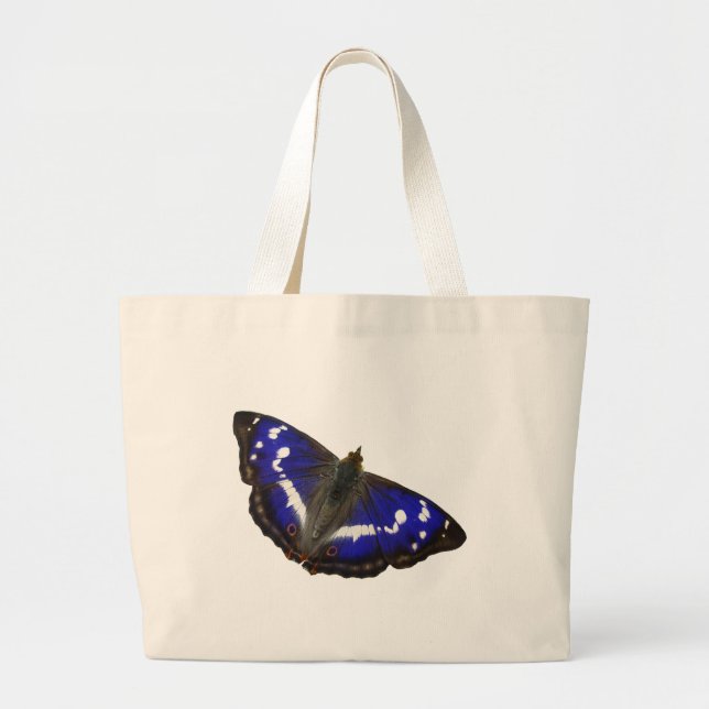Grand Tote Bag Papillon d'empereur pourpre (Devant)