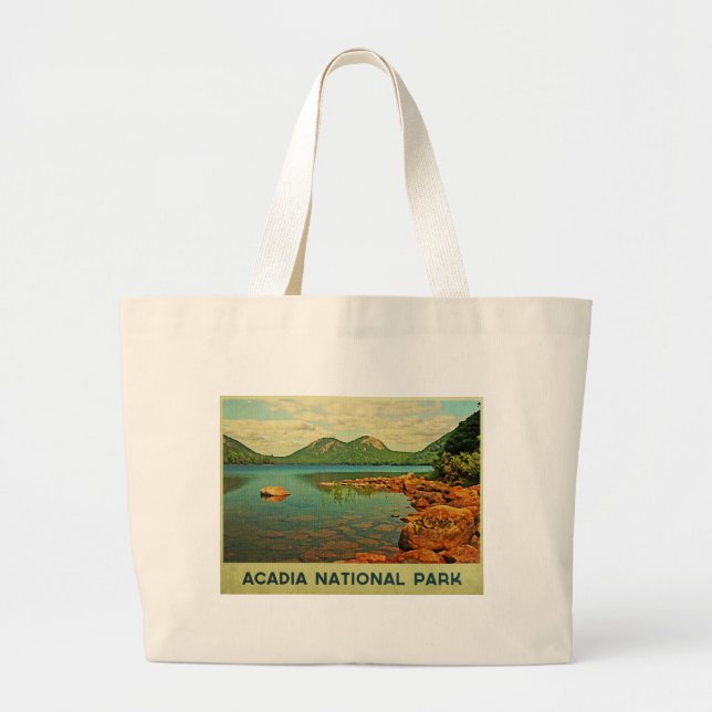 Grand Tote Bag Parc national de l'Acadie (Devant)