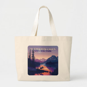 Grand Tote Bag Parc national des Lacs-Waterton Canada Alberta