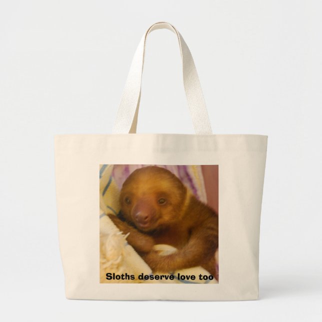Grand Tote Bag Paresse de bébé (Devant)