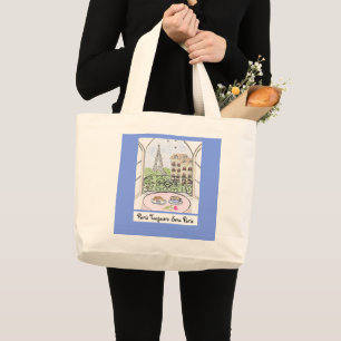 Grand Tote Bag Paris et la Tour Eiffel TOUJOURS PARIS