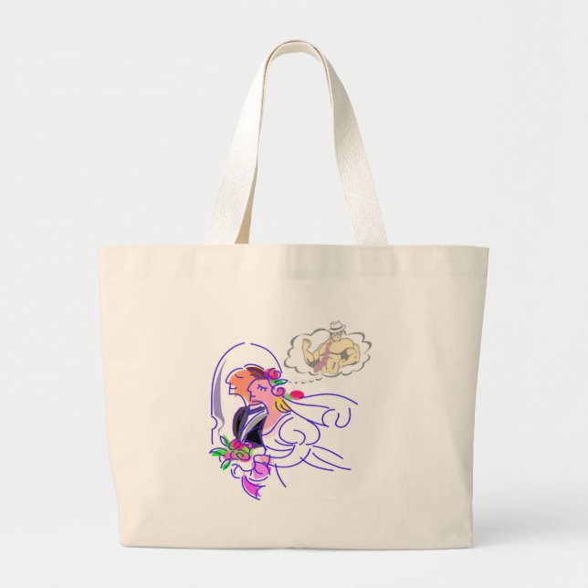 Grand Tote Bag Partie de Bachelorette (Devant)