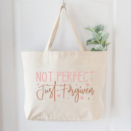 Grand Tote Bag Pas Parfait, Juste Pardonné Les Femmes Chrétiennes