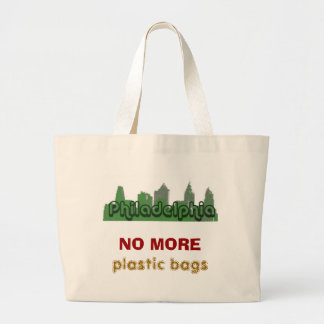 Grand Tote Bag Pas plus de sachets en plastique