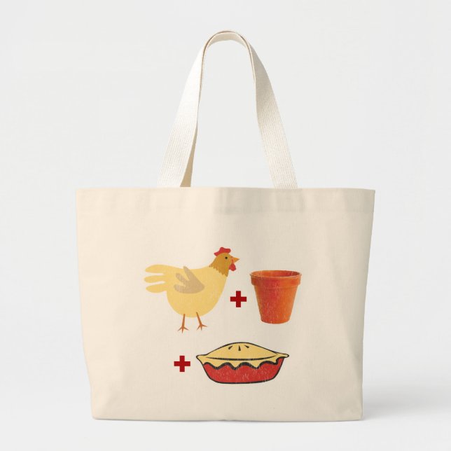 Grand Tote Bag Pâté en croûte de poulet (Devant)