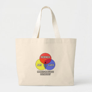 Grand Tote Bag Pathologie de la langue de la parole .. Science Ar