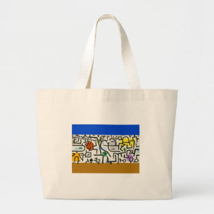 Grand Tote Bag Paul Klee Rich Harbour Expressionnisme Abstrait