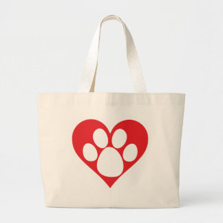 Grand Tote Bag Paw Chien Coeur