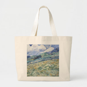 Grand Tote Bag Paysage Derrière Saint-Paul Vincent van Gogh