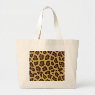 Grand Tote Bag Peau léopard