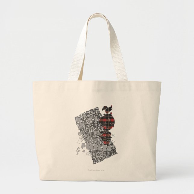 Grand Tote Bag PEBBLES™ Punk Plaid (Devant)