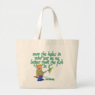 Grand Tote Bag Pêcher La Bénédiction Irlandaise