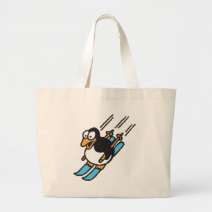 Grand Tote Bag penguin ski