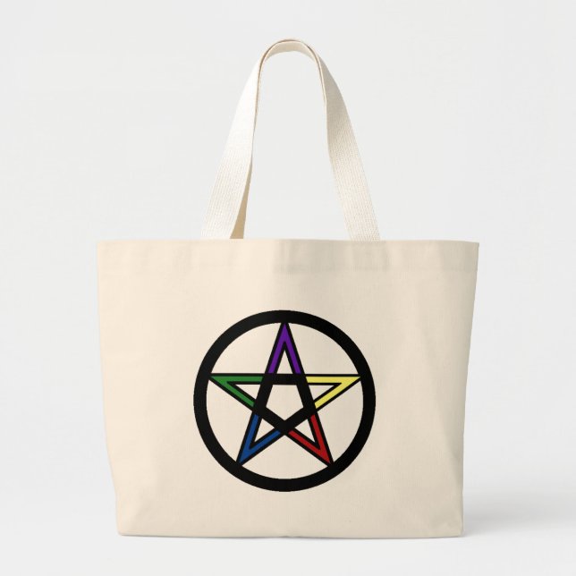 Grand Tote Bag Pentacle élémentaire (Devant)