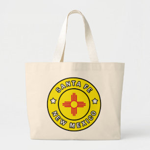 Grand Tote Bag Père Noël Fe Nouveau-Mexique